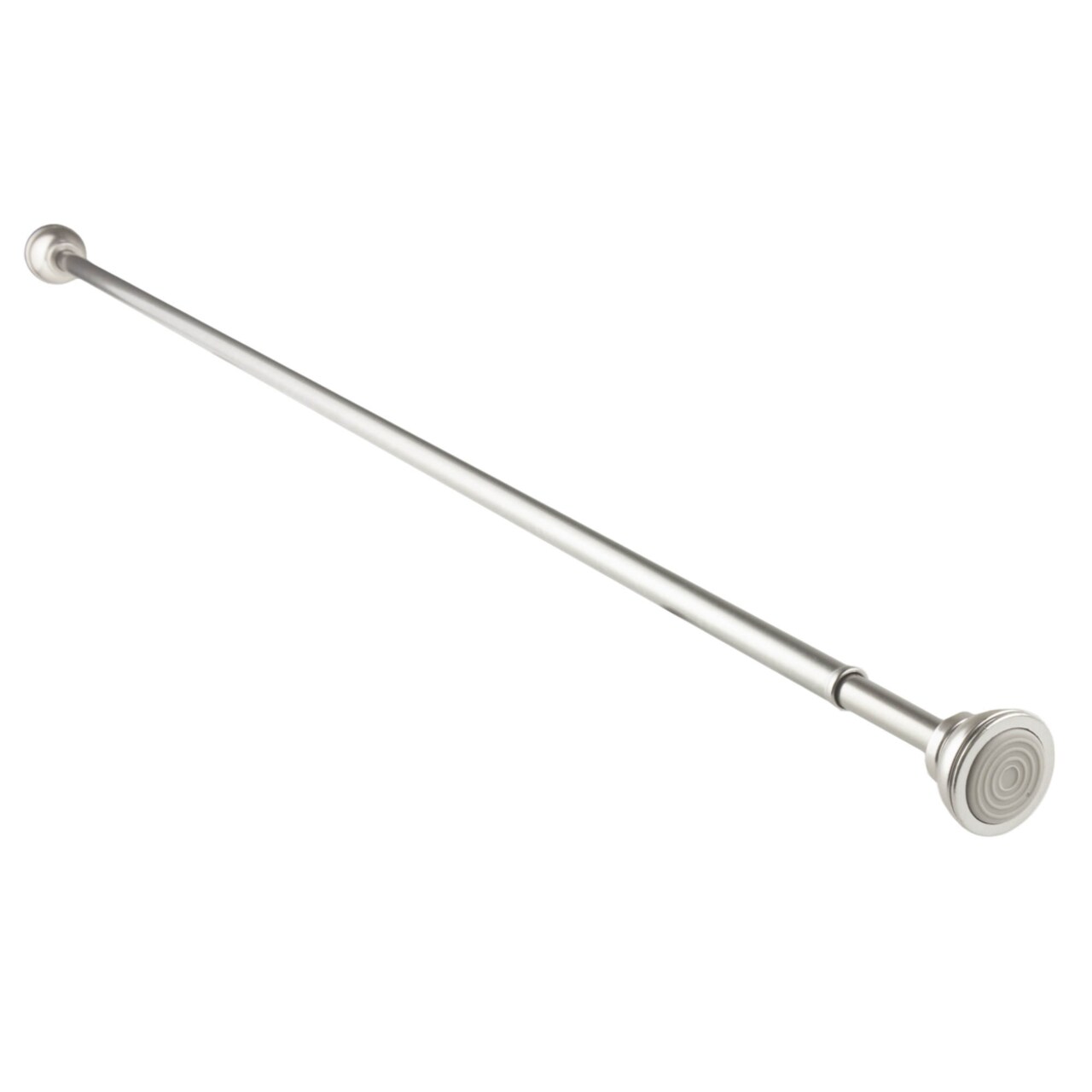 Hermosa Home Decorative Decorative 7 By 16" Spring Tension Rod 24-36" - Satin Nickel